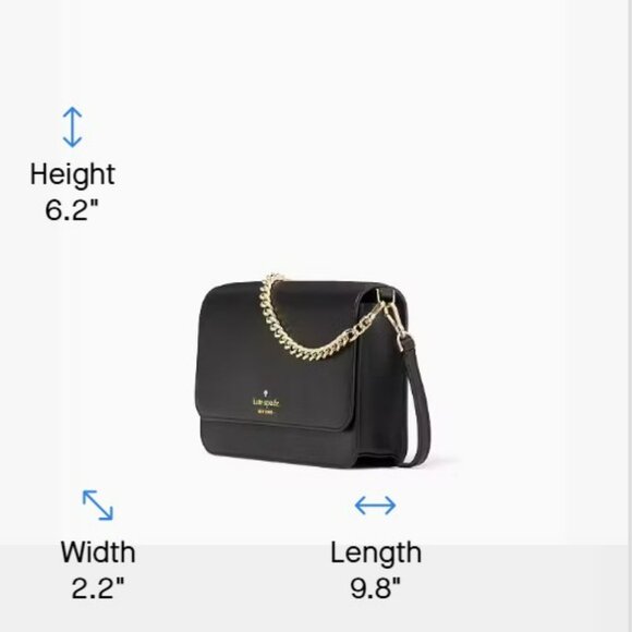 NWT Kate Spade 2pc. Madison Medium Crossbody & Card Holder Bundle - Black - Picture 4 of 12